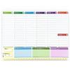 Agendepoint.it - Planning da tavolo A3 perpetuo 7COLORS 43x31 BILINGUE (55 fogli) agenda da tavolo senza data