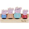 PEPPA PIG WOODEN FAMILY FIGURES, Sustainable FSC Certified Wooden Toy, Preschool Toy, Imaginative Play, Gift For 2-5 Year Old