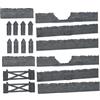 Mantic MGTC126 TerrainCrate: Battlefield Walls, Multi