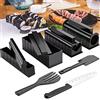 mohito Kit per la Casa Sushi Maker, 11 Pezzi Completo con 8 Stampi per Riso Rotolo, Forchetta, Spatola, Coltello - Facile da Pulire e Usare, Lavabile in Lavastoviglie per la Cucina