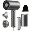 Atopskins Mini Phon Capelli da Viaggio Potente - 1800W Asciugacapelli Professionale con Diffusore e Concentratori,200 Milioni di Asciugacapelli Ionico, Manico Pieghevole, 3 Tempe, Fono Capelli Ionico portatile