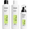 Nioxin Sistema 2 - Kit - Trattamento per capelli naturali con indebolimento avanzato, 3 sedute