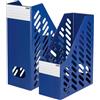 HAN 2x portariviste CLASSIC portadocumenti autoportanti blu formato A4/C4 | Prodotto in Germania, formato A4/C4, 115x246x315 mm, portariviste, vassoio per documenti, porta brochure, vassoio da scaffale