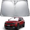 GFWGTS Parasole per parabrezza compatibile con Jeep Avenger 2023-2025 2026, parasole per parabrezza anteriore con protezione UV, protezione dal calore, pieghevole, ombrellone per auto coperture