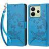 KENHONER Custodia per Xiaomi Redmi Note 14 4G Cover, Blu