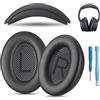 AHG Accessory House Global Cuscinetti di ricambio per cuffie Bose QuietComfort 35 (QC35) e QuietComfort 35 II (QC35 II), la fascia non è compatibile con altri modelli