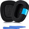 ELZO Cuscinetti Auricolari con Gel Raffreddante di Ricambio per Logitech G35 G930 G933 G933S G935 G633 G633S G635 G533 G430 G431 G432 G433 Cuffie da Gioco, Cuffie di Ricambio per G332 G230 G231 G233