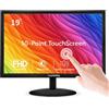 Insykktrkig Monitor touch screen da 19 pollici FHD 1440 x 900 60 Hz Multi-Touch Monitor, PC 16:10 Display con altoparlante/HDMI/VGA/Type-B, compatibile con computer portatile/Ras Pi/Windows OS