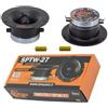 Generico KIT SET PER SP AUDIO SPTW-27 SPTW27 2 tweeter 150 watt rms 300 watt max, da 4 10 cm 100 mm di diametro, impedenza 4 ohm, 114 dB spl, magnete al neodimio, a coppia + condensatori omaggio