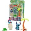 Giochi Preziosi Stitch - Playset Stich a Tema Surf, Include Stich Da 5 Cm, Contiene Tavola da Surf e tanti accessori per creare divertenti avventure, Per bambini dai 3 anni