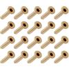 METALLIXITY 100pz Attraverso Foro Rivetto M2x10mm per Pelle Tela Oro Tono