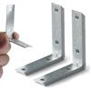 ZAVIA 10 staffe ad angolo retto a L per legno, 60 mm x 60 mm x 15 mm, staffe in acciaio zincato con viti per il fissaggio e la riparazione di mobili, mensole, finestre e armadi