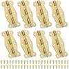 PATIKIL Piccole Cerniere Vintage 2 Pollici, 8pz 90 Gradi Hardware per Portagioie con Cerniere Decorative a Farfalla con Vite per Armadi in Legno Cassetti Falegnameria, Oro
