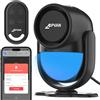 CPVAN Allarme Casa Senza Fili (2.4GHz WiFi), PIR WiFi Sensore di Movimento, fai da te Antifurto Casa Wireless, PIR Host Allarme + 1 Telecomandi, Compatibile con Sensori Porta/Finestra, Nero