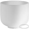 Sonic Energy Crystal Singing Bowl - 8" Chakra del Cuore - Accordatura 432 Hz, Nota F4 - Per Meditazione, Yoga, Sound Healing - Anello in Silicone Incluso (CSB8F)