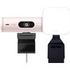 Logitech Litra Glow Luce LED Streaming Premium - Grafite Brio 500 Webcam Full HD Correzione Luce, Auto-Framing, Funziona con Microsoft Teams, Google Meet, Zoom - PC / Mac - Rosa