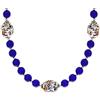 Venetiaurum - Collana Girocollo con Pietre in Vetro Originale di Murano e Argento 925 - Gioiello Made In Italy Certificato