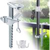 ZEXUPORIUM Supporto Ombrellonee, Ombrellone da Balcone Clip Estesa, Porta Ombrellone con Gancio di Sospensione, Campo di Serraggio 0-20 cm, per Terrazze, Ombrelloni, Recinzioni da Giardino