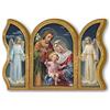 F.LLI BONELLA Fratelli Bonella | Trittico devozionale in Legno della Sacra Famiglia 6x9cm | Made in Italy