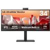 LG 34BA85QE-B Monitor PC 86,4 cm (34") 3440 x 1440 Pixel Wide Quad HD LCD Nero