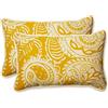 Pillow Perfect Addie - Set di 2 Cuscini rettangolari con tuorlo d'uovo, 29,2 x 47 cm, Colore: Giallo/Avorio