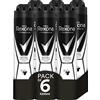 Rexona Invisible Deodorante Spray Antitraspirante Uomo Black&White 200ml - Confezione da 6