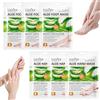Crunier 3 Paia Aloe Vera Maschera Mani + 3 Paia Aloe Vera Maschera Piedi,Maschera Piedi Secchi Screpolati e Mani,Foot Peel Mask,Idratante