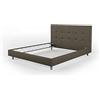 BiBi Relax Letto Matrimoniale Imbottito in Ecopelle | Testiera Imbottita, Telaio Ideale per Tutti i materassi 160 x 190 cm: Memory Foam, Poliuretano, Lattice o a Molle. 100% Made in Italy