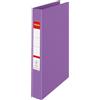 Esselte Raccoglitore a 2 Anelli con Copertina Rigida, Capacità di 190 Fogli in Formato A4, Utilizzabile a Casa e in Ufficio, Gamma Colour'Breeze, Motivo in Rilievo, Dorso da 42 mm - Lavanda