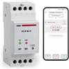 VEMER VE799700 PC1R WIFI: Centralina Controllo Carichi Smart Anti Blackout, Relè Gestione Carichi WiFi con APP, Misuratore Consumo Elettrico, Installazione su Barra DIN, Bianco