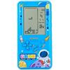 CZT Nuova console di gioco a blocchi di grande schermo con 23 giochi 99 modalità Console portatile Console per bambini Videogiochi retrò Difficoltà regolabile per interni Giocattoli all'aperto (Blue)