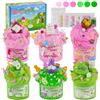 LAWOHO Set di 6 lepre Slime - Muco di nuvola, muco di burro e melma trasparente per bambini, Fluffy Slime con add-in pasquale, 360 ml, blu e verde, kit di catarro per bambini per ragazze e ragazzi