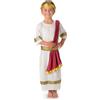 My Illusions Costume da Imperatore Romano per Bambini, Toga Antica Greca, Giulio Cesare, Costume per la Giornata del Libro (Taglia Media 7-9 Anni)