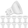 ZIKEY Lampadine GU10 Dimmerabili, 5W LED Lampadina, Bianco Neutro 4000K, 450LM, 50W Equivalente, 38° Angolo del Fascio, Risparmio Energetico LED GU10, Confezione da 10