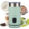 CHiATO MilkPLAY - Montalatte elettrico e montalatte in spugna, 4 in 1, per latte e scalda latte freddo, matcha, cacao e latte macchiato (verde)