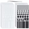 BENECREAT 8 fogli Adesivi per Bloccare La Luce LED, Adesivi Oscuranti Neri/Bianchi, Oscuramento 100% degli Adesivi di Copertura LED per Orologi, Router, Controller (con Pinzetta)