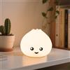BUOAZR Luce Notturna per Bambini, Lampada in Silicone con Luce Calda Regolabile Progressivamente & Luce a 8 Colori, 1200 mAh Ricaricabile Luce per Neonati