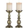 Nuptio 2 Pezzi Portacandele in Colonna di Ferro, candelabro di Tavolo per Decorazione Matrimoni/Feste/Compleanno, Oggetti di Scena Cena a lume di Candela, Decorazioni candelabro