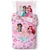 Jay Franco Kids Disney Princess - Set di biancheria da letto super morbida con federa, copripiumino non incluso, colore: rosa, 2 pezzi, singolo