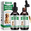 CLFJLXYX Antibiotico Naturale per Cani 120ml | Sollievo Prurito Pelle e Supporto Allergie | Cura della Pelle Canina | Per Dermatiti e Infezioni Cutanee (2Pcs)
