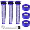 LCXCXY 6 Filtri V7 V8 per Dyson, 3 filtri posteriori HEPA e 3 filtri anteriori per Dyson V8 V7 Animal Absolute Motorhead Aspirapolvere, con 1 pennello per la pulizia. Sostituibile # 965661-01 e 967478-01