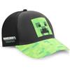 Minecraft Creeper - Berretto da baseball, nero-verde, 56