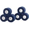 Vendari Nastro adesivo sportivo Tape 3,8 cm x 10 m. Confezione da 6 pezzi. Tape ideale per sport, riabilitazione e fitness. Marca Vendari. (Blu)