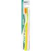 Fimodent Medium Spazzolino con Sistema Protezione Gengive e Denti - Dotato di 1509 Setole UltraX con Durezza Media Delicate su Gengive e Smalto - Colore Verde Arancione