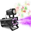 HAKUTA Macchina per nebbia, macchina per fumo con lampada di proiezione e telecomando senza fili per Halloween, Natale, feste di matrimonio e spettacoli teatrali ecc. per Halloween, Natale
