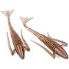 Seaspin Shrimp-U 3″ - Esca Artificiale Siliconica per la Pesca a Spinning e Finesse, Soft Shrimp Bait 75 mm - Ideale per Texas Rig Shaky Head Jig Head - Per Spigole Persici Trote Cavedani (SH-10)