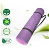 YOGATI Tappetino yoga YOGATI, antiscivolo, atossico con cinghia di trasporto Tappetino yoga con linee di allineamento Tappetino yoga ideale per l'uso come tappetino da ginnastica, tappetino sportivo,