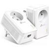 TP-Link Kit 2 porte AV1000 con 1 presa RJ45 a scomparsa. - TP-Link
