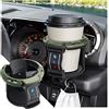 JNNJ Portabicchieri per Auto, Ventilazione Universale Dell'auto Del Supporto Della Bevanda, Porta Bevande Auto Regolabile per Bocchette Ventilazione Auto, Portabottiglie per Bibite, Acqua(Nero/Verde)