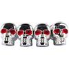 Emowpe Bulloni Teschio Moto, 4 Pezzi Staffa Targa Staffa Targa Targa bulloni Targa per Moto